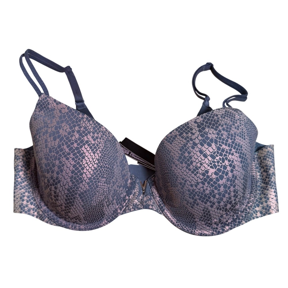VICTORIA'S SECRET‎ Snakeskin Print Push Up Bra 34C Lined Perfect Coverage